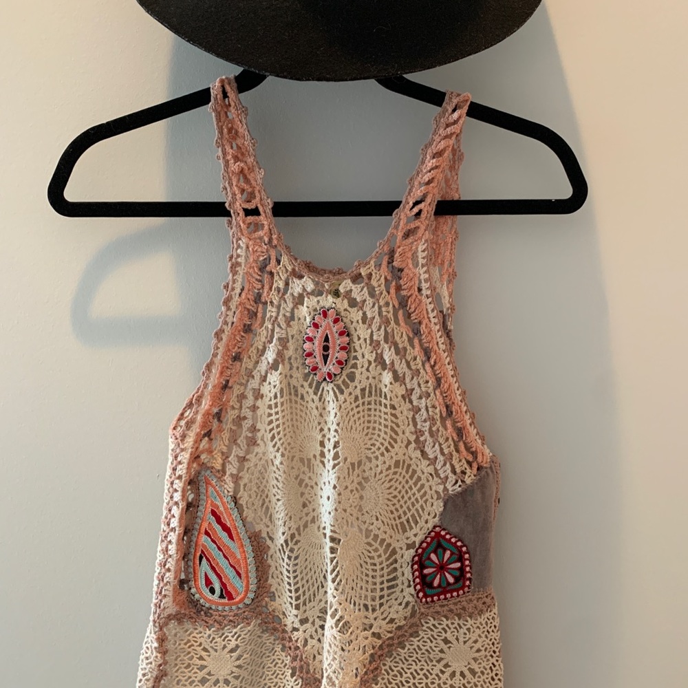Free People crochet dress